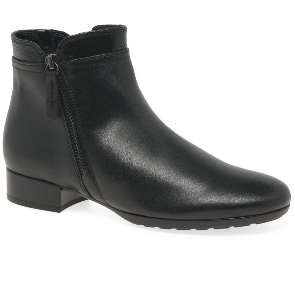 Gabor Noir/cobra | Bottines Briano Exclusives Pour Femmes